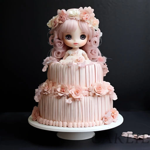 Doll 2 Tier Cake